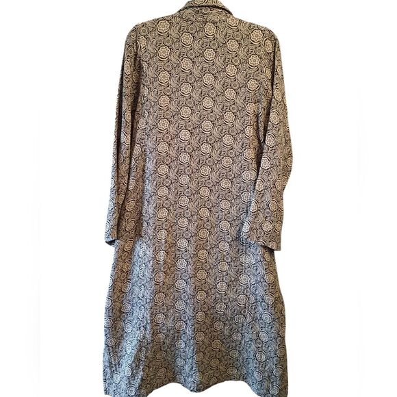 Emin + Paul Elegant Long Sleeve Midi Shirt Dress Sophisticated Timeless Classy - Picture 2 of 3